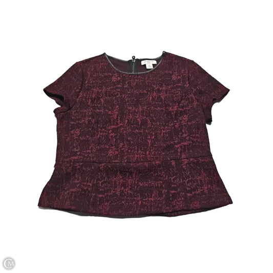 Top Short Sleeve By Liz Claiborne In Red, Size: Xl
