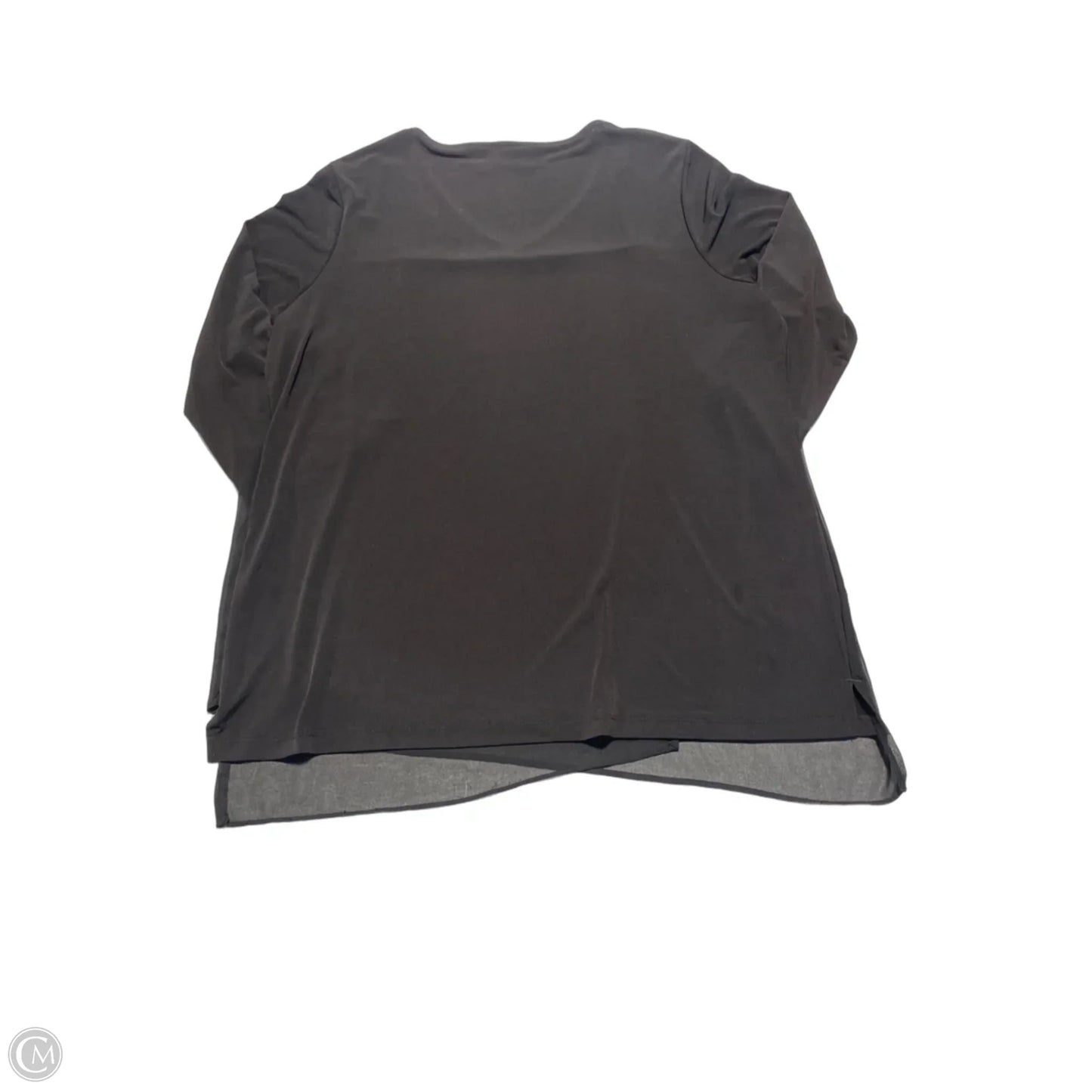 Top Long Sleeve By Easywear By Chicos In Black, Size: L