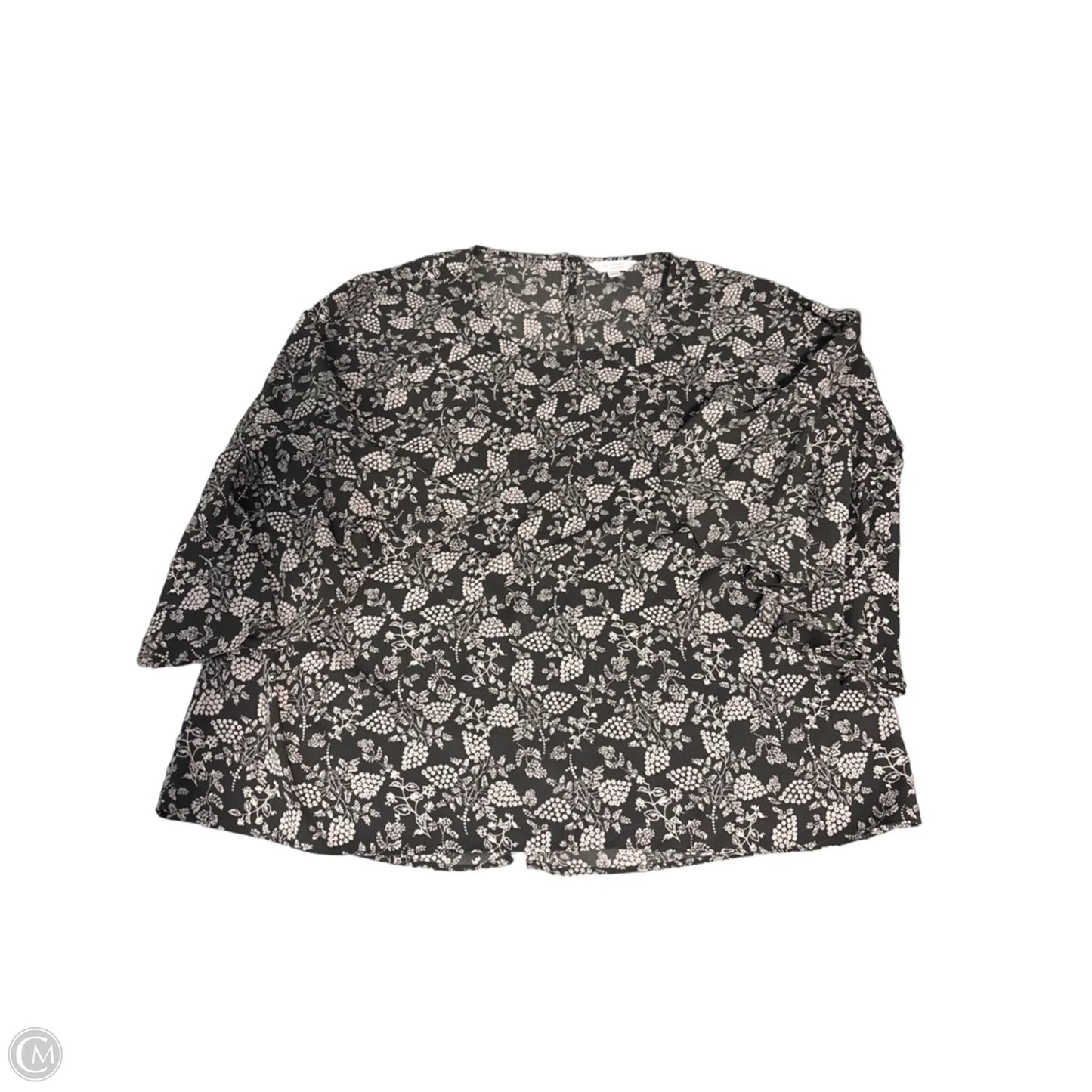 Top Long Sleeve By Lc Lauren Conrad In Floral Print, Size: Xxl