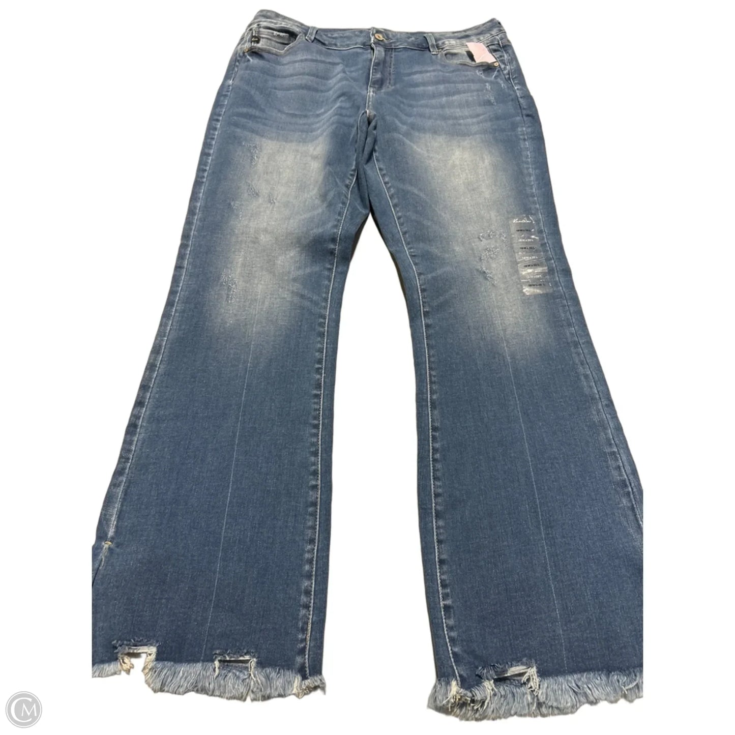 Jeans Flared By Kancan In Blue, Size: 18