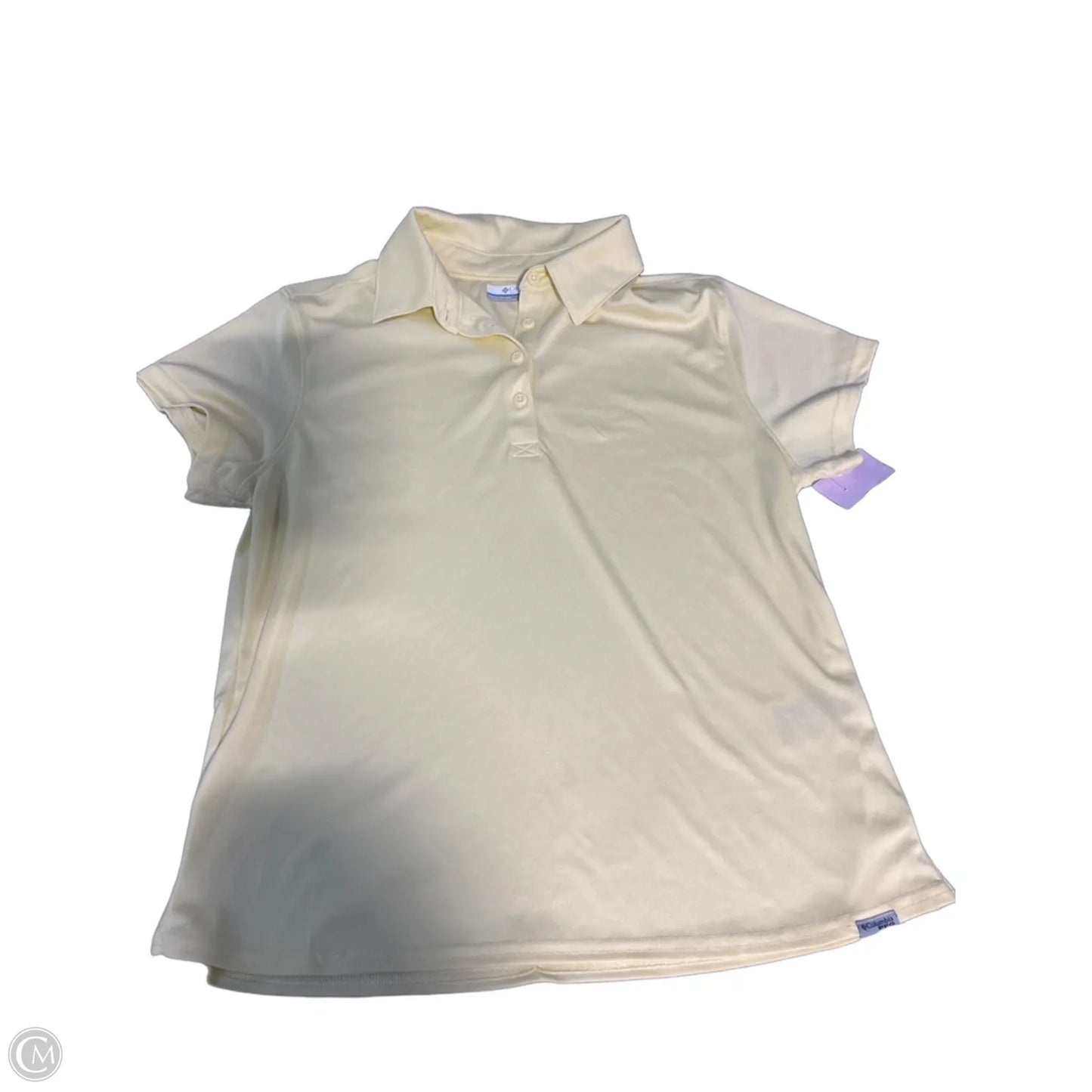 Top Short Sleeve By Columbia In Yellow, Size: M