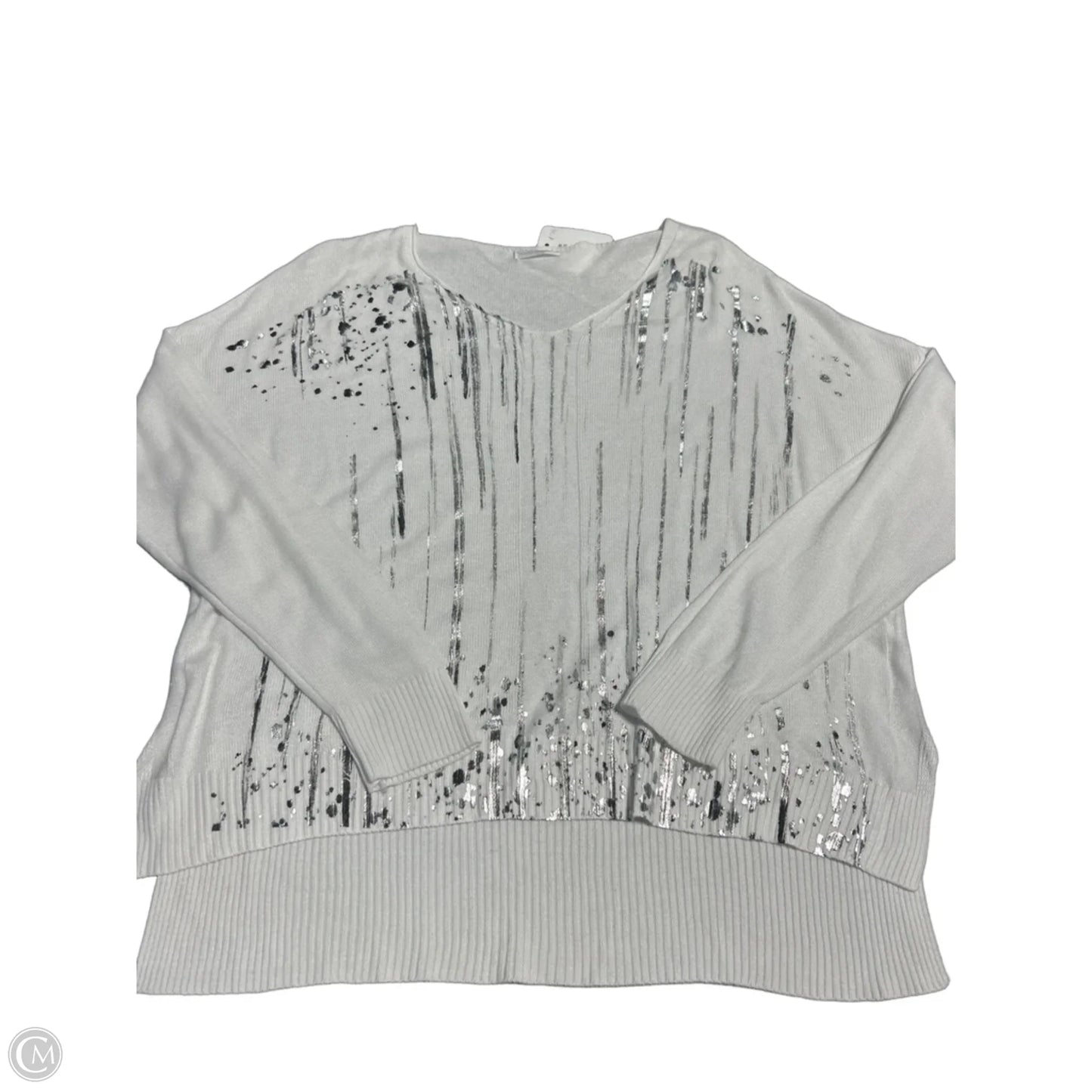 Top Long Sleeve By Cmc In White, Size: L