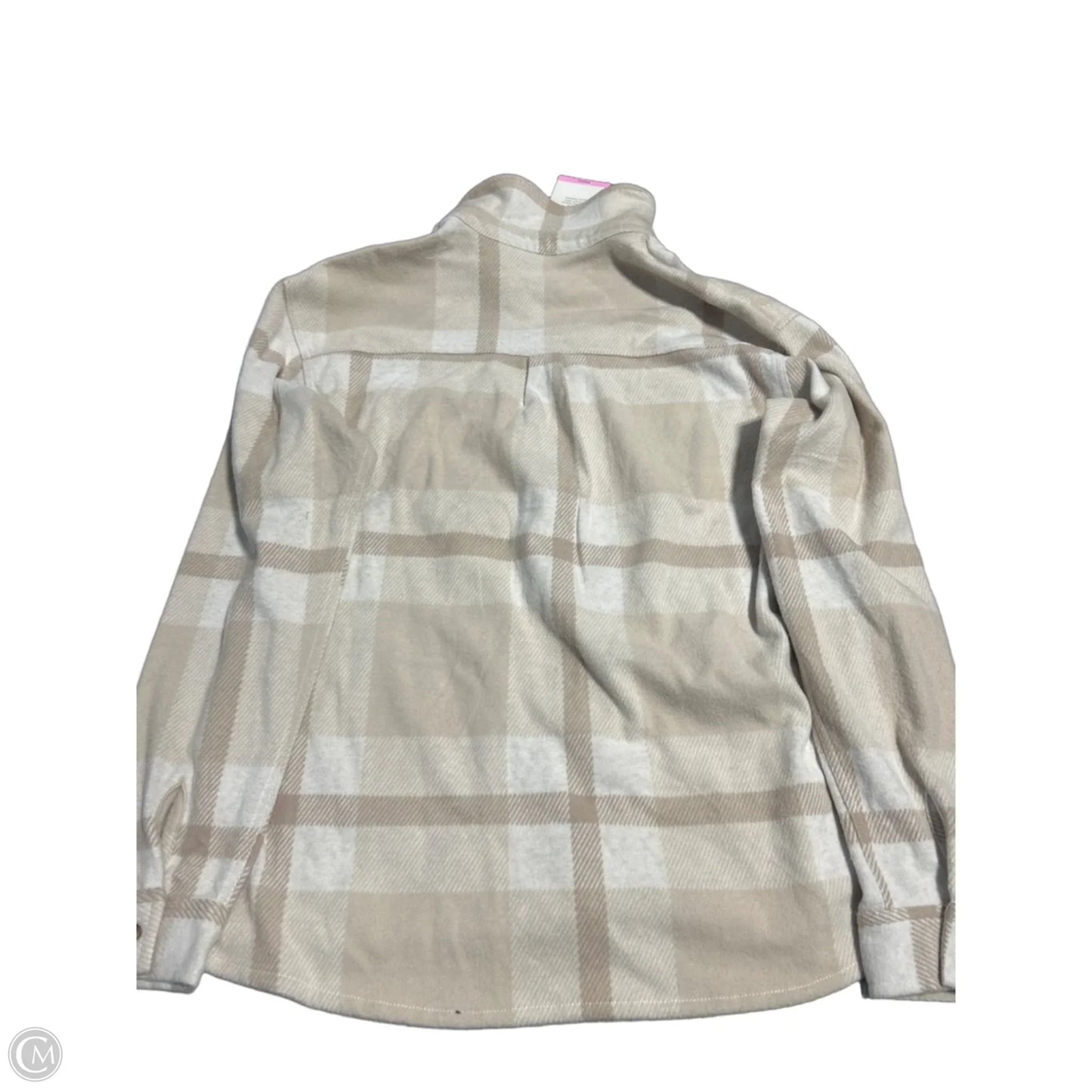 Top Long Sleeve By Members Mark In Beige, Size: S