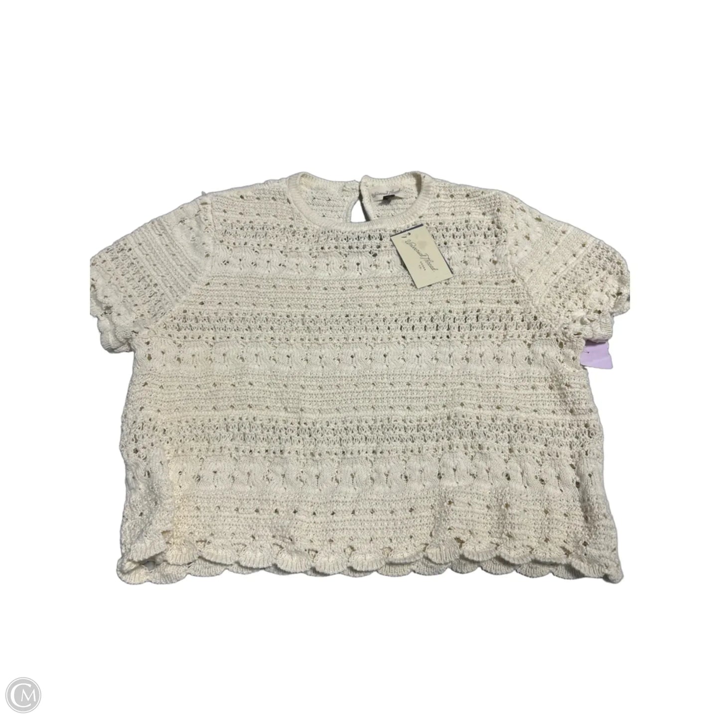 Top Short Sleeve By Universal Thread In Beige, Size: Xl