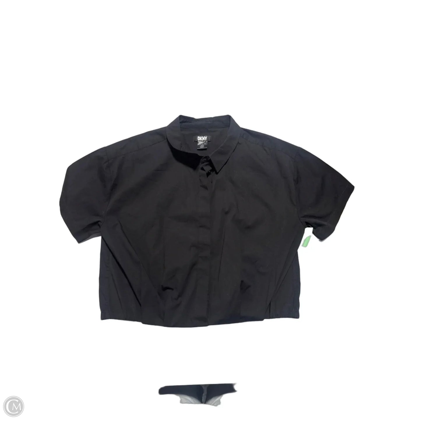 Top Short Sleeve By Dkny In Black, Size: Xl