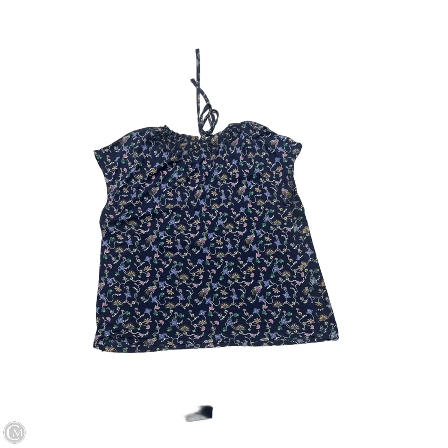 Top Short Sleeve By Loft In Blue, Size: Xl