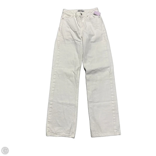 Jeans Straight By Zara In White, Size: 2