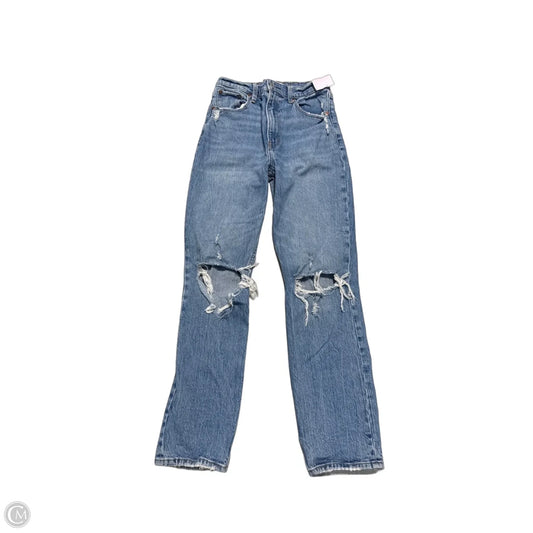 Jeans Straight By Abercrombie And Fitch In Blue, Size: 4