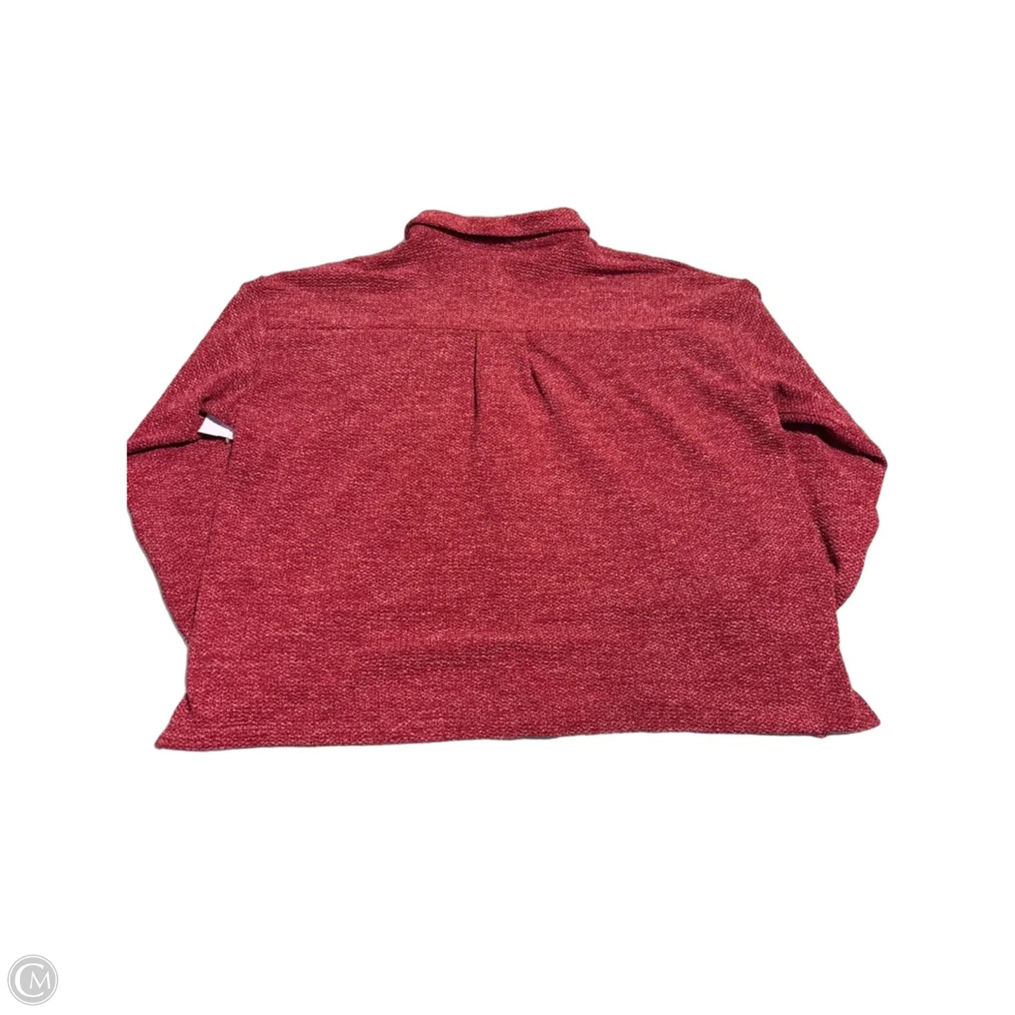 Top Long Sleeve By Gilli In Red, Size: L