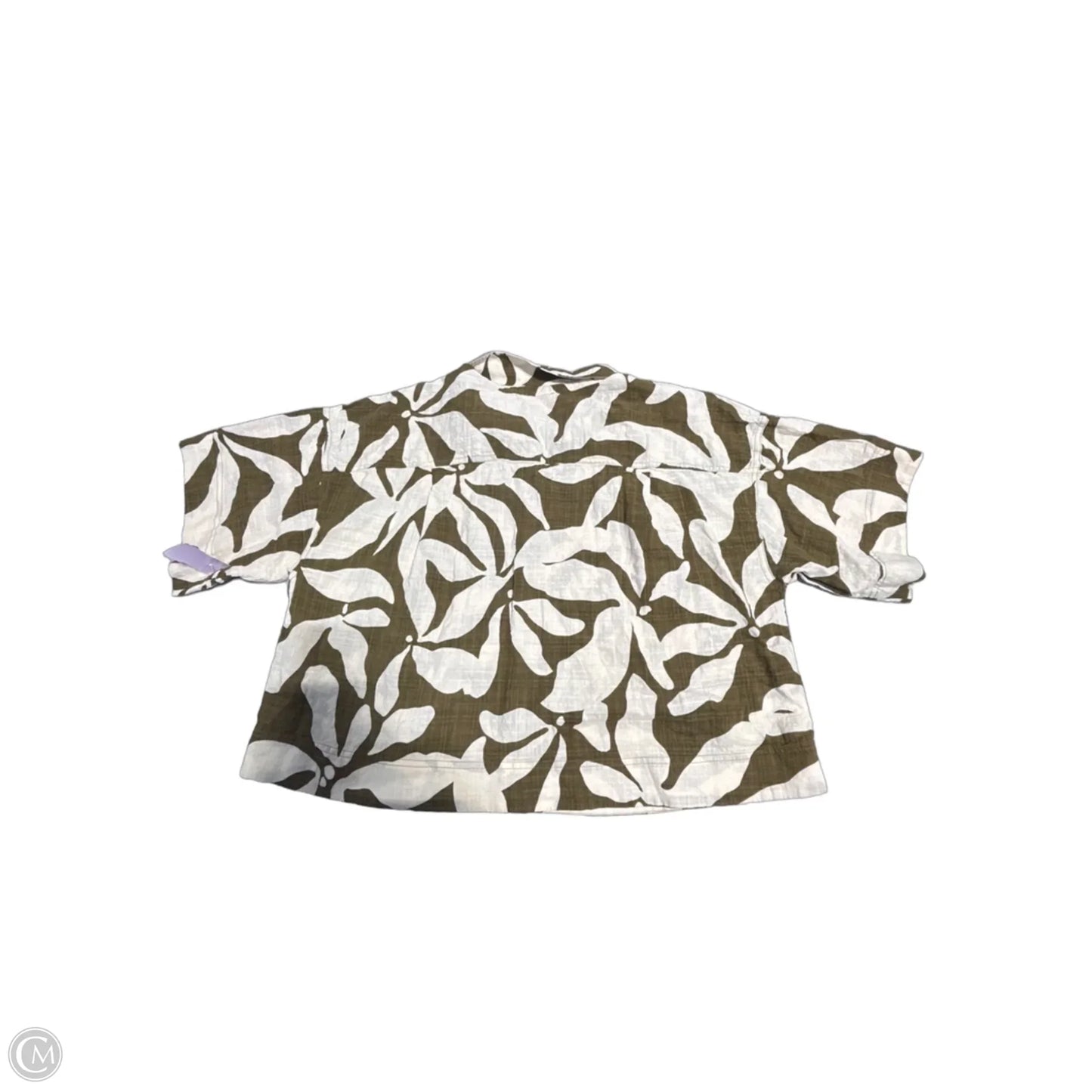 Top Short Sleeve By Loft In Brown, Size: Xl