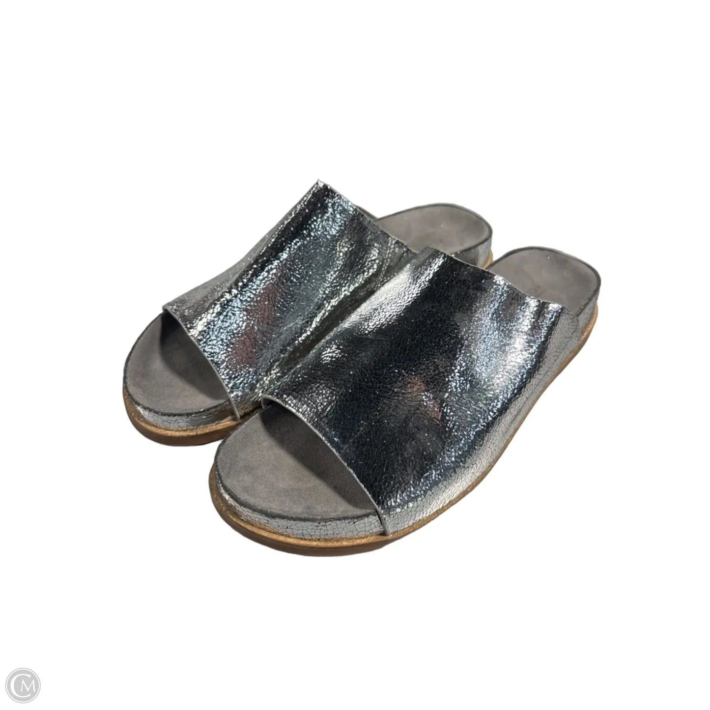 Sandals Flats By Kelsi Dagger In Silver, Size: 8