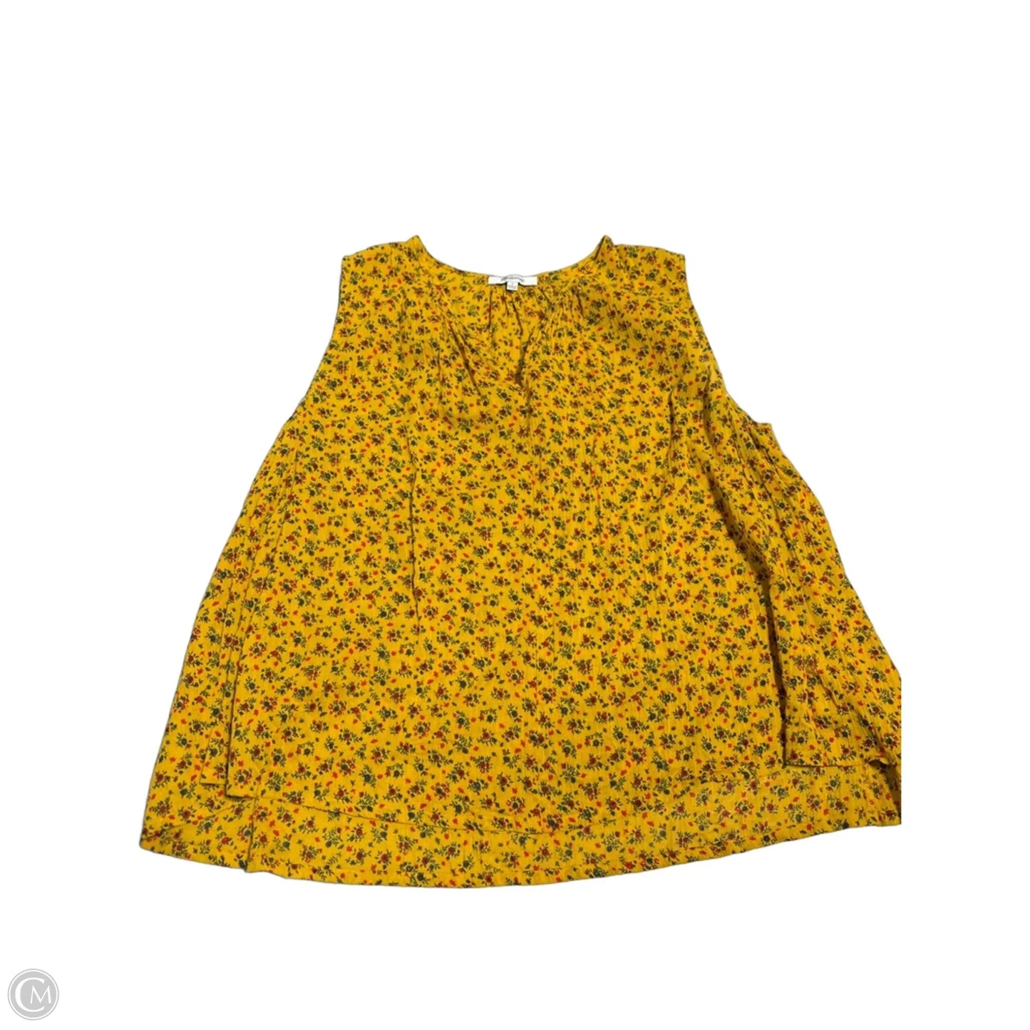 Tank Top By Madewell In Yellow, Size: L