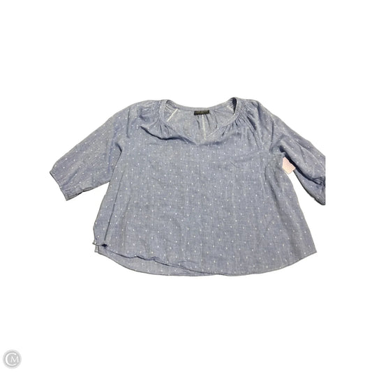 Top Short Sleeve By Lane Bryant In Blue, Size: 2x
