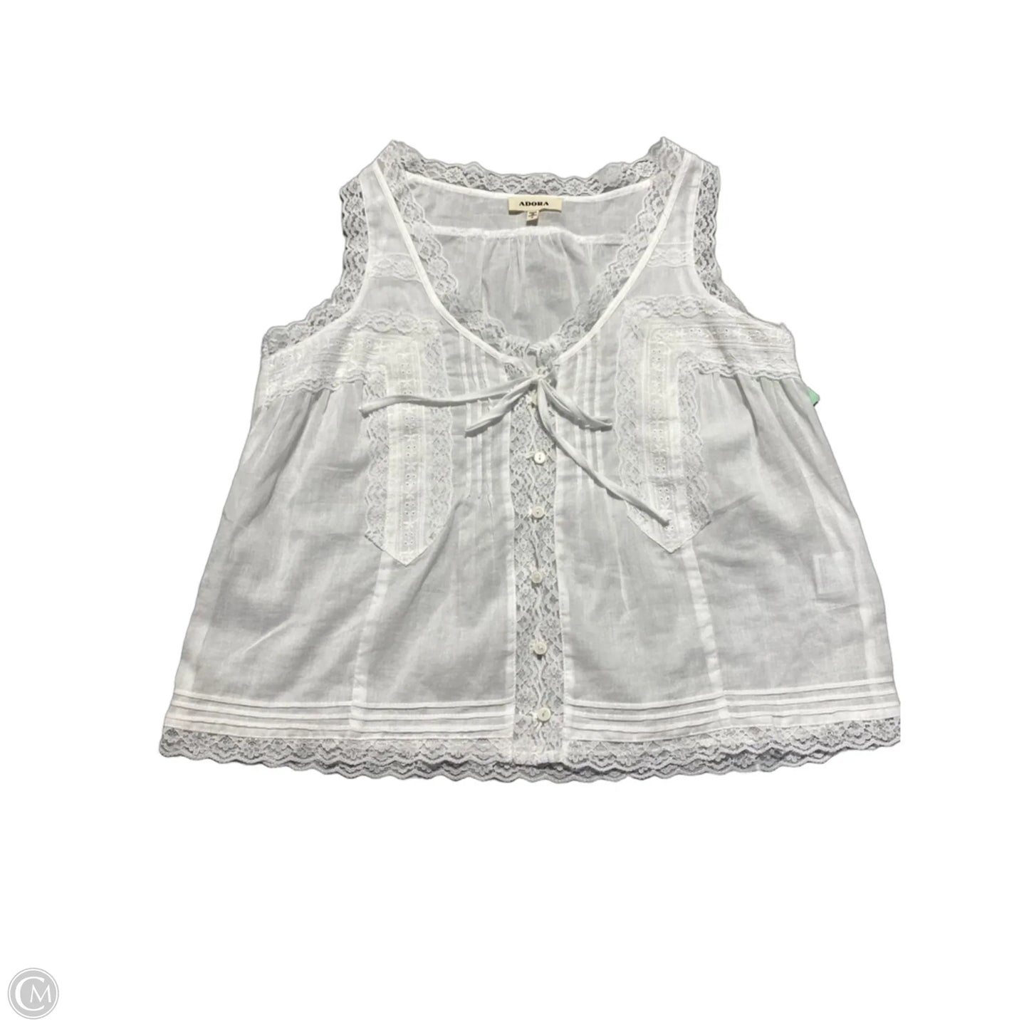 Tank Top By Adora In White, Size: S