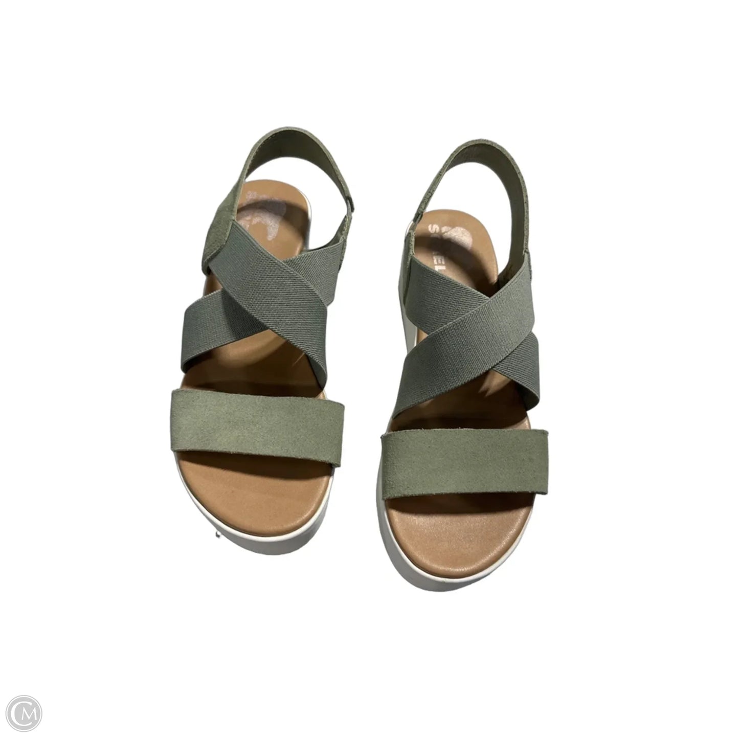Sandals Heels Block By Sorel In Brown, Size: 8
