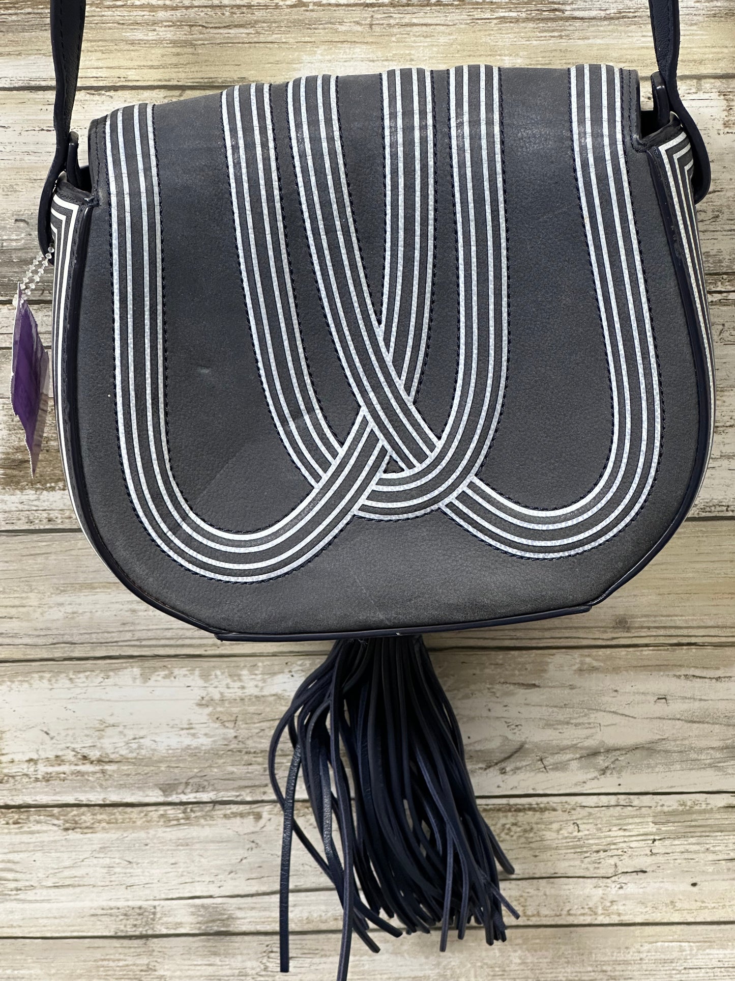 Crossbody Designer By Tory Burch In Navy, Size:Small