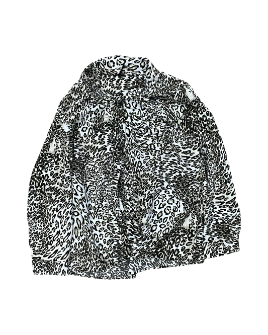 Top Ls By Cathy Che In Leopard Print, Size:Xl