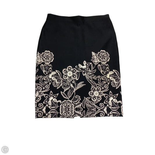 Skirt Mini & Short By New York And Co In Black & Cream, Size: M