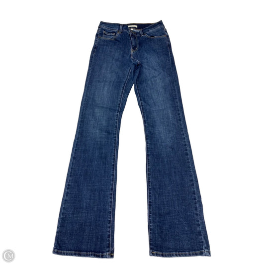 Jeans Boot Cut By Levis In Blue Denim, Size: 2