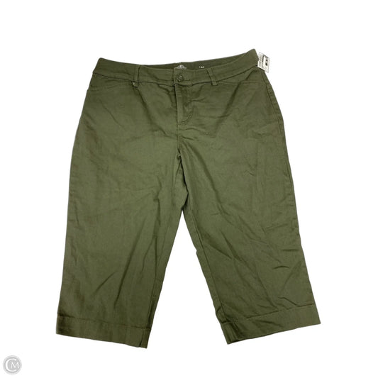Capris By St Johns Bay In Green, Size: 14p