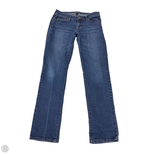 Jeans Straight By Apt 9 In Blue Denim, Size: 8