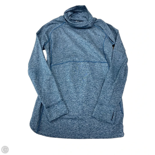 Athletic Top Long Sleeve Collar By Duluth Trading In Blue, Size: L
