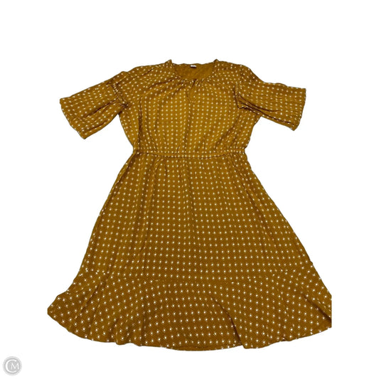 Dress Casual Short By Old Navy In Orange & White, Size: M