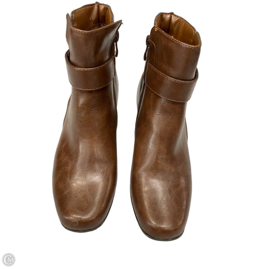Boots Ankle Heels By Michael Shannon In Brown, Size: 10