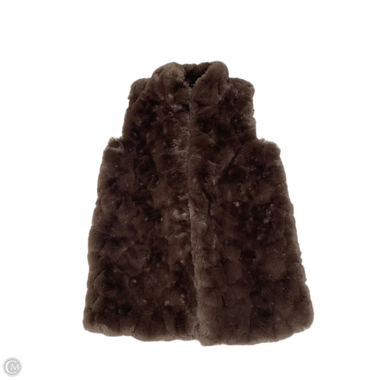 Vest Fleece By Rachel Zoe In Brown, Size: M