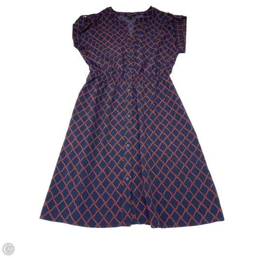 Dress Casual Short By Banana Republic In Blue & Red, Size: S