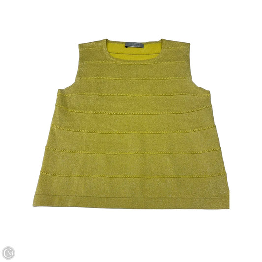 Top Sleeveless By Cmc In Yellow, Size: L