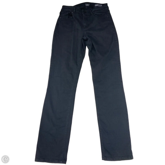 Jeans Straight By J. Jill In Black Denim, Size: 8