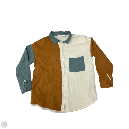Top Long Sleeve By Lush In Multi-colored, Size: S