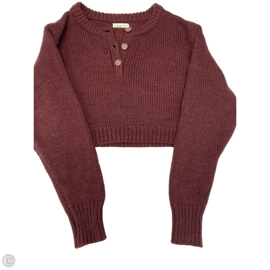 Sweater By Aeropostale In Maroon, Size: S