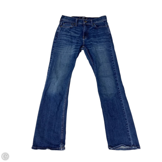Jeans Boot Cut By Hollister In Blue Denim, Size: 8