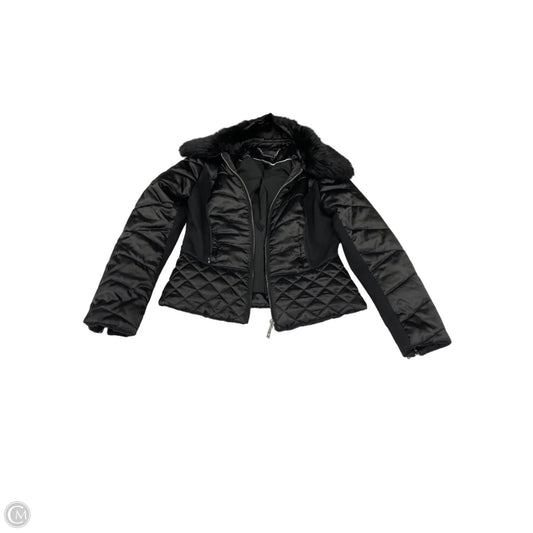 Jacket Puffer & Quilted By White House Black Market In Black, Size: S