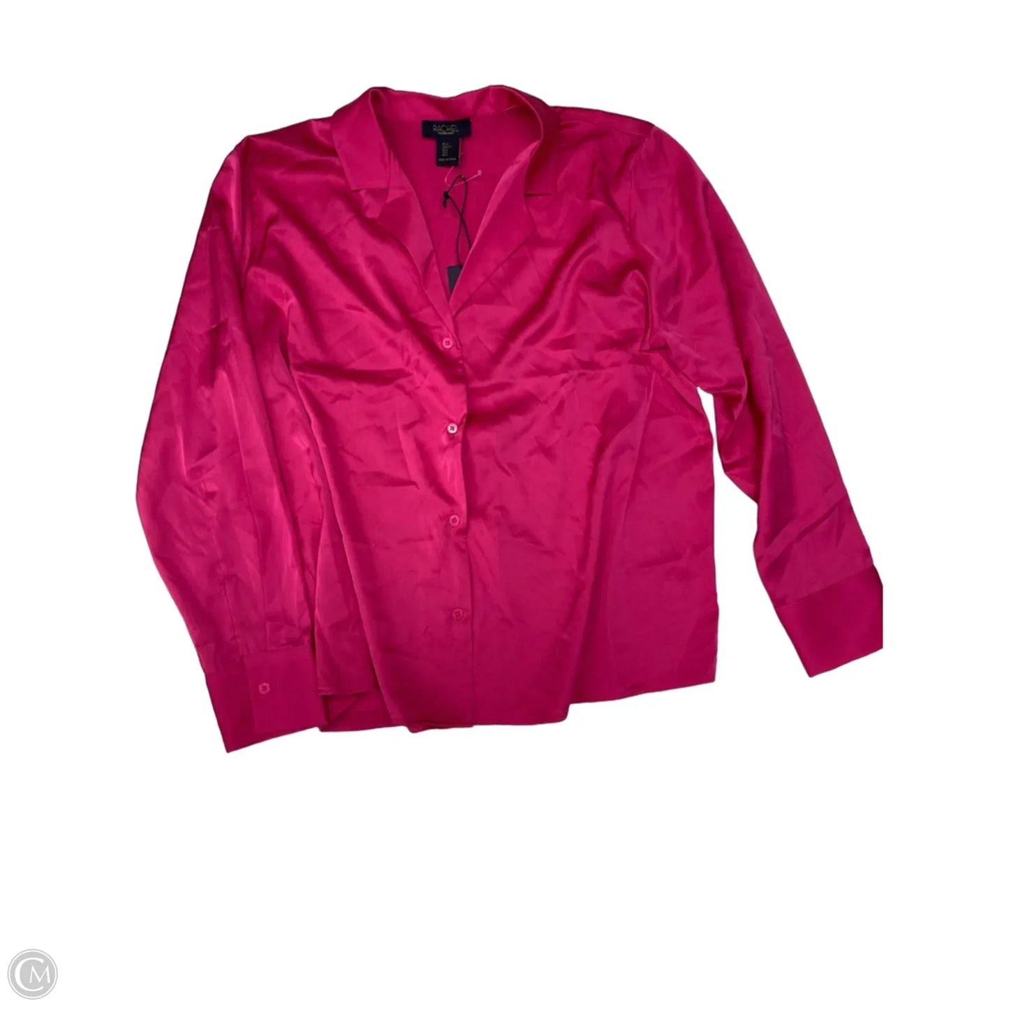 Blouse Long Sleeve By Rachel Roy In Pink, Size: L