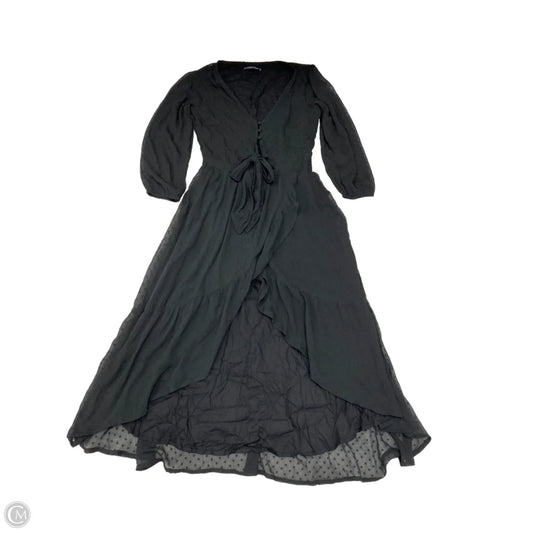 Dress Party Midi By Abercrombie And Fitch In Black, Size: S