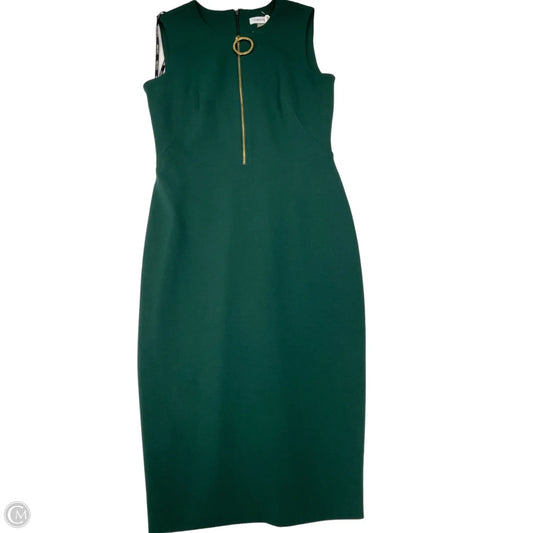 Dress Work By Calvin Klein In Green, Size: Xs