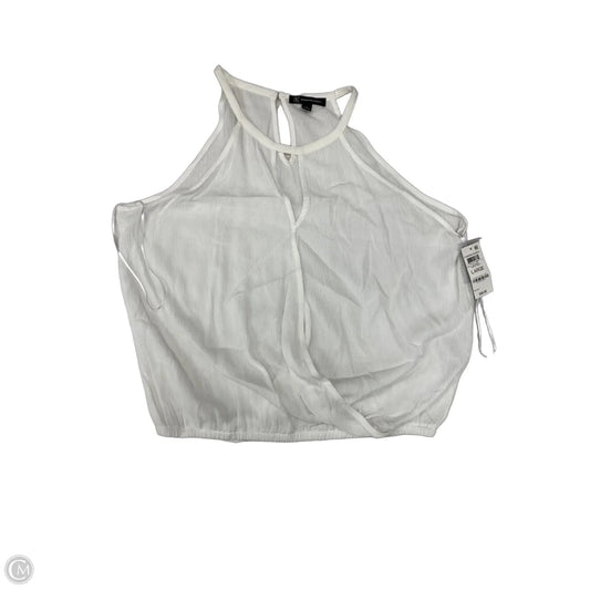Blouse Sleeveless By Inc In White, Size: L