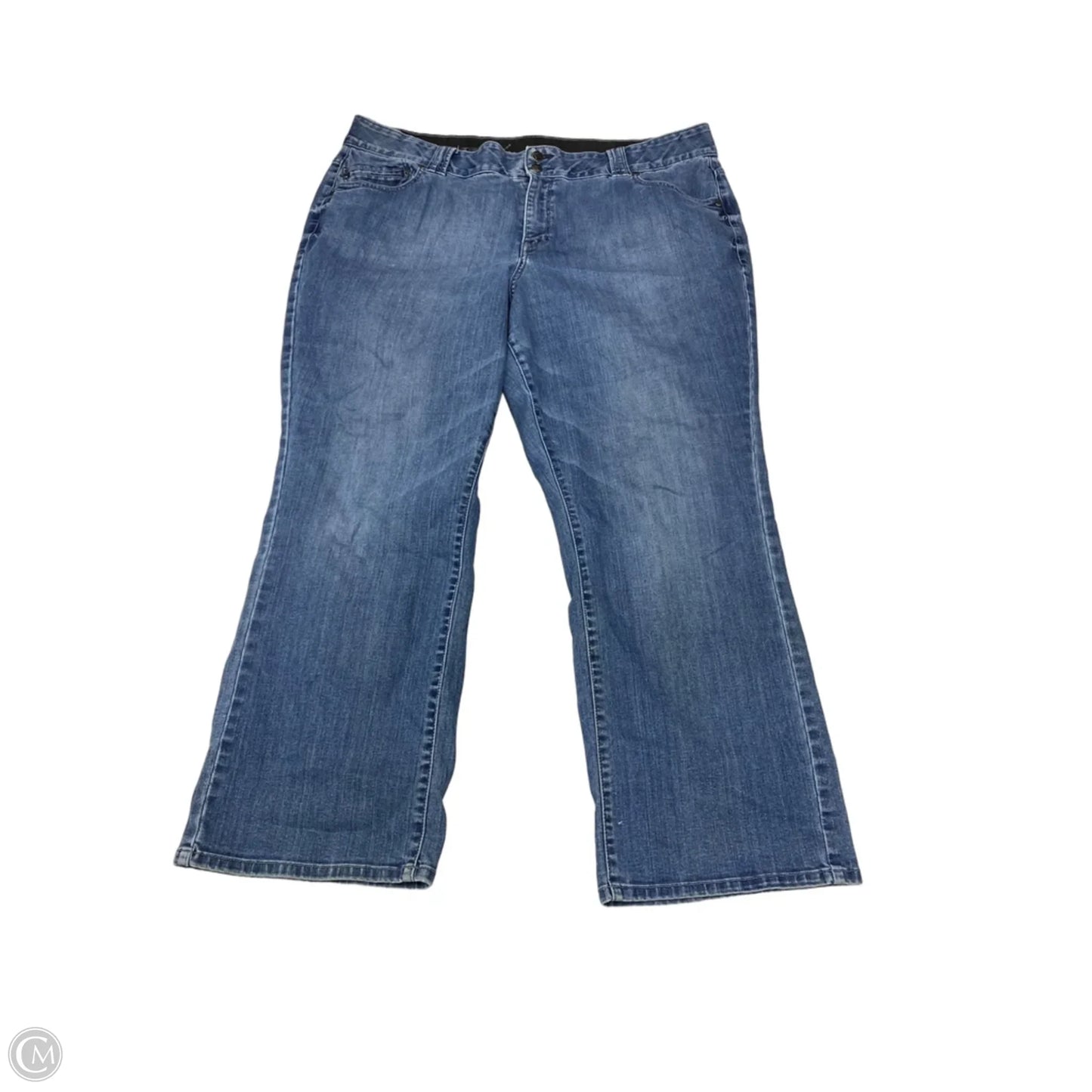 Jeans Straight By Lane Bryant In Blue Denim, Size: 22
