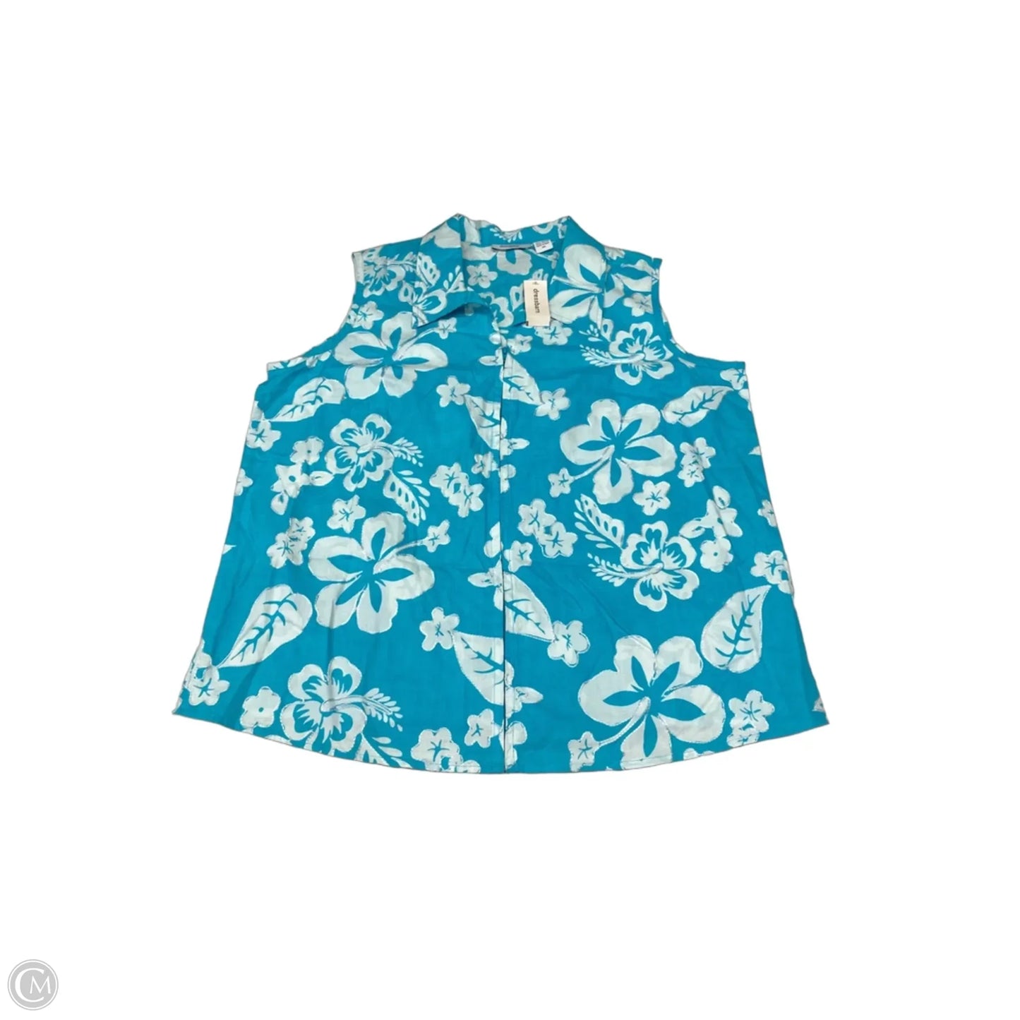 Top Short Sleeve By Dressbarn In Blue, Size: 2x