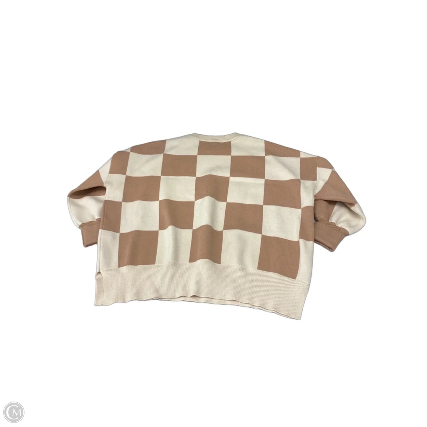 Sweater By Lillusory In Checkered Pattern, Size: M