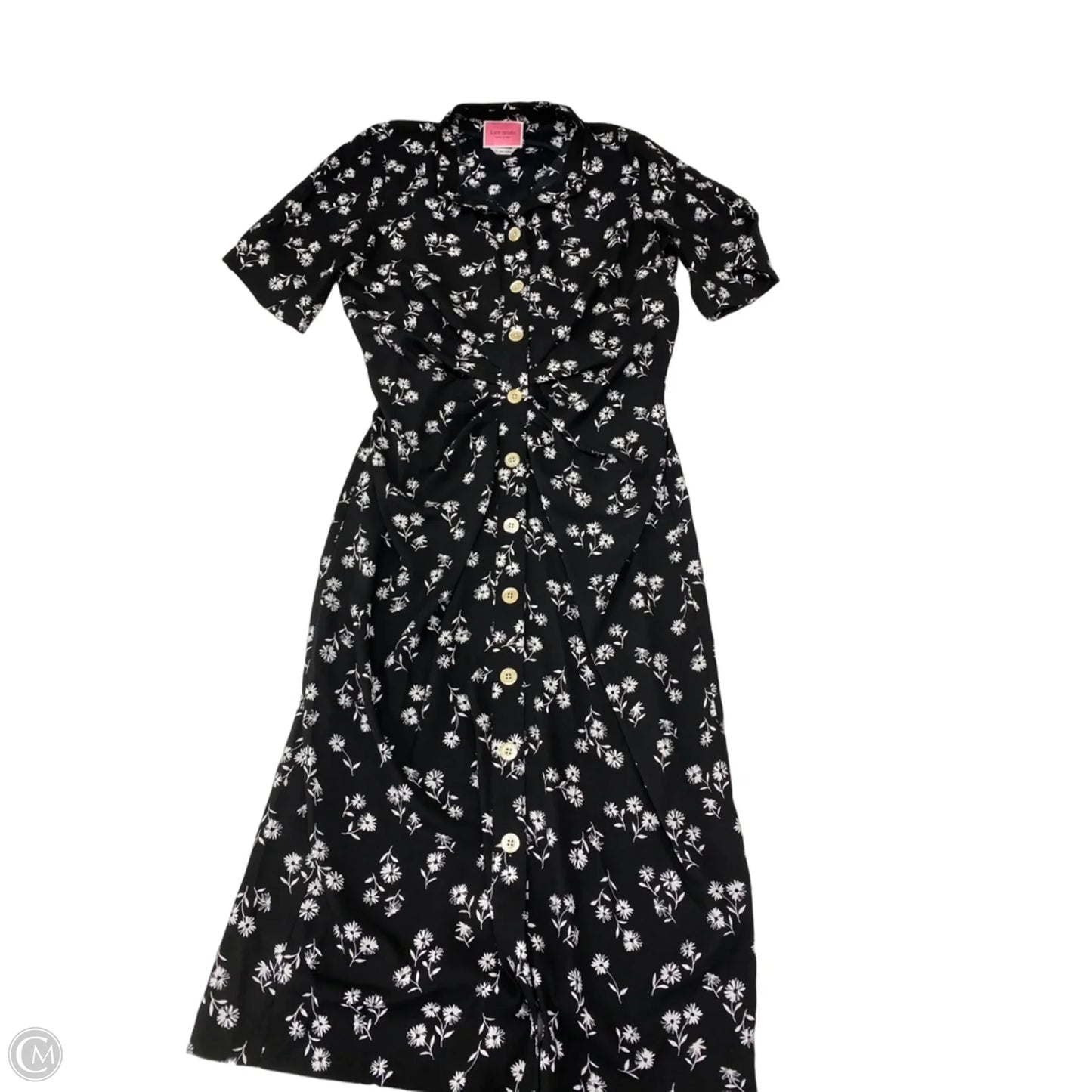 Dress Designer By Kate Spade In Black & White, Size: L