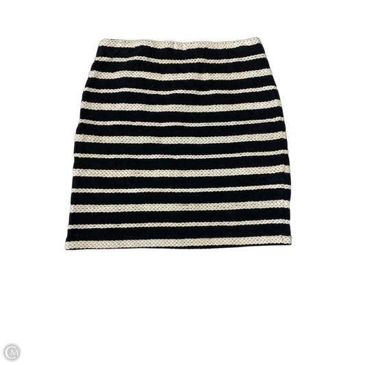 Skirt Mini & Short By Max Studio In Black & Cream, Size: 0p
