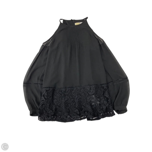 Blouse Designer By Michael By Michael Kors In Black, Size: S