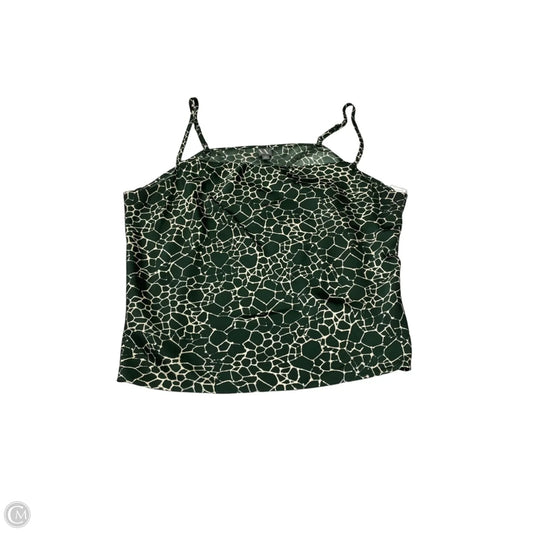 Blouse Sleeveless By Worthington In Green, Size: 2x