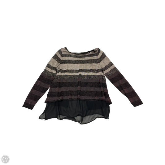 Sweater By White House Black Market In Striped Pattern, Size: L
