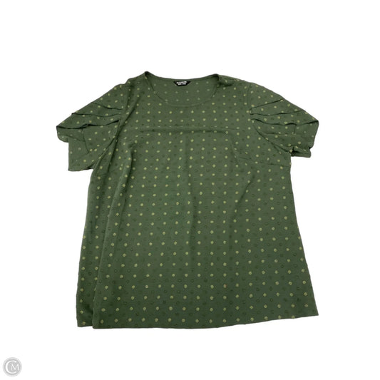 Top Short Sleeve By Bloomchic In Green, Size: 3x