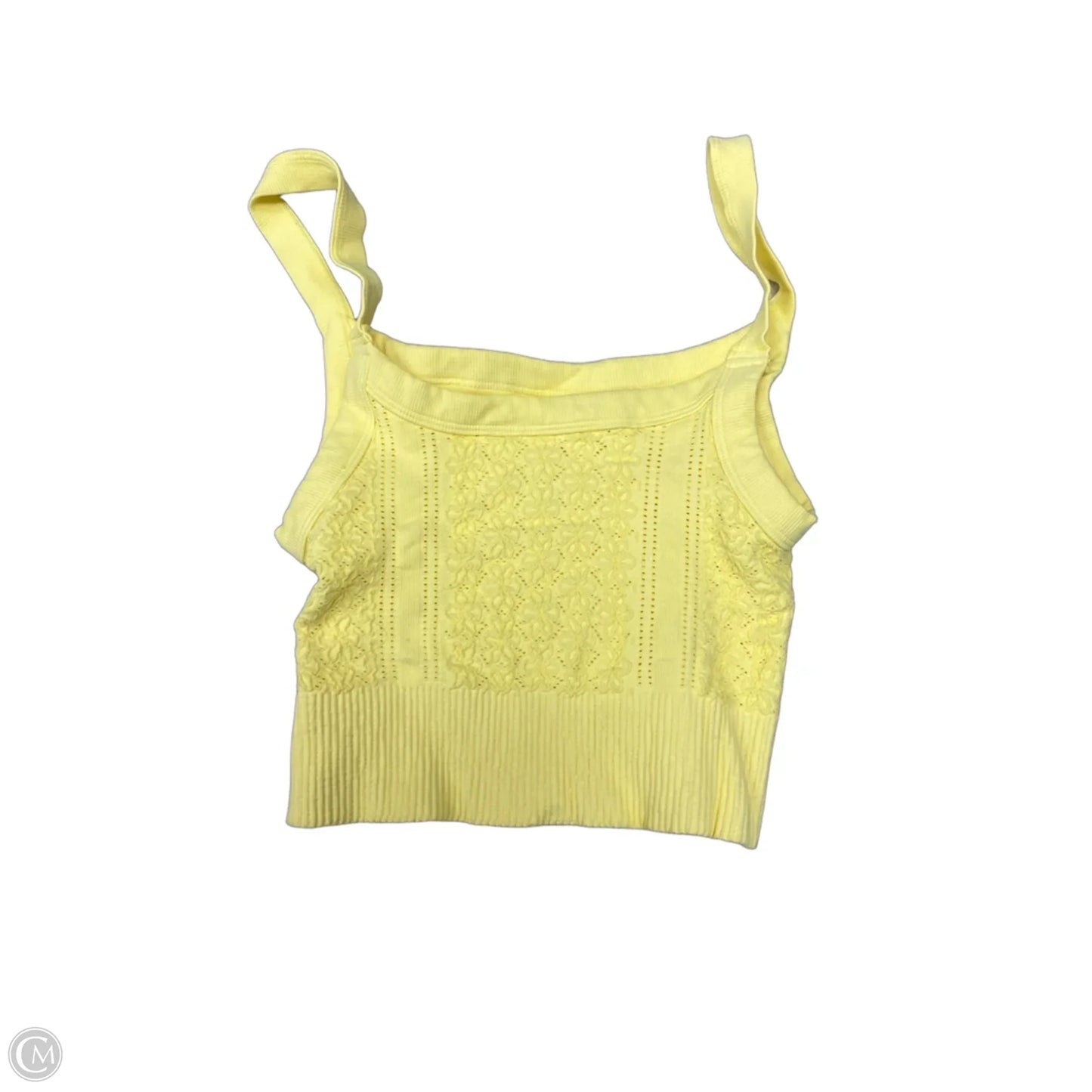 Tank Top By Clothes Mentor In Yellow, Size: Osfm